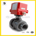 DN40 AC120V UPVC electric actuactor ball valve for Irrigation system,cooling/heating system,Low voltage plumbing system